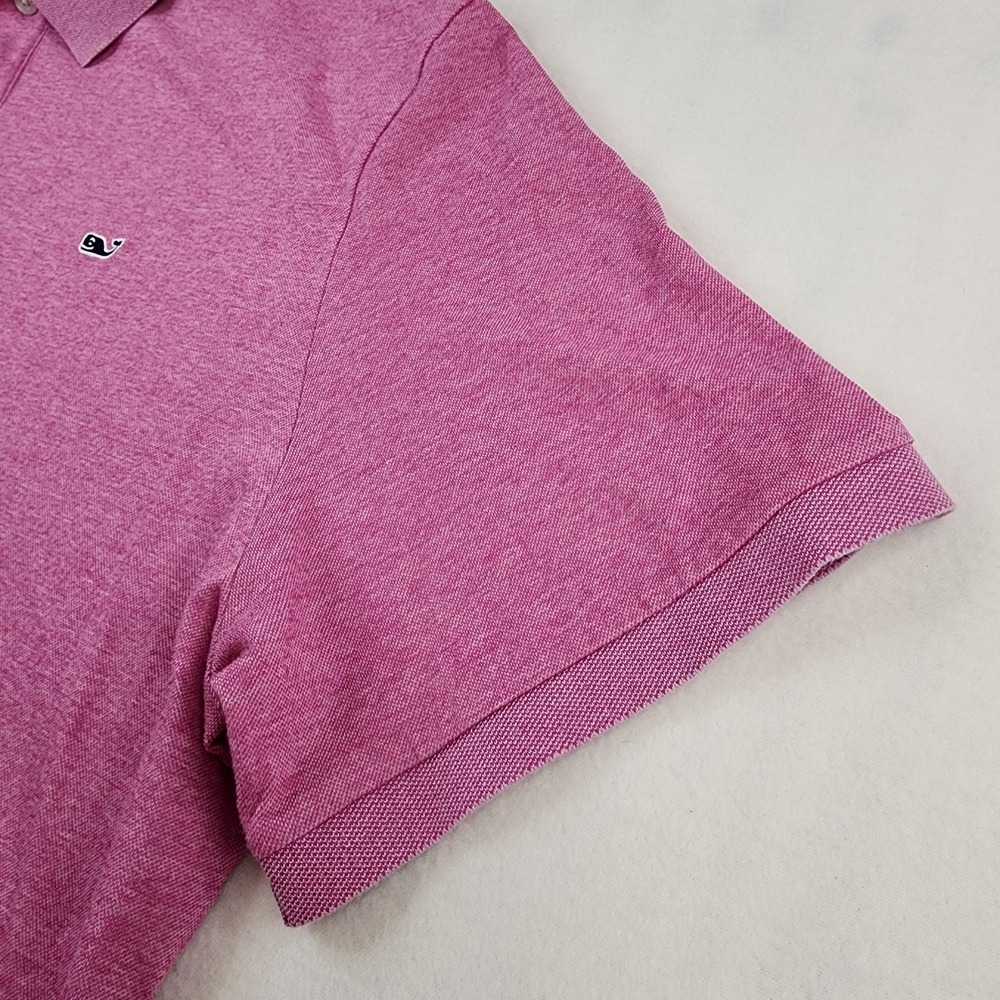 Vineyard Vines Pink Polo Shirt Mens XXL Short Sleeve Whale Logo Edgartown - Picture 6 of 8